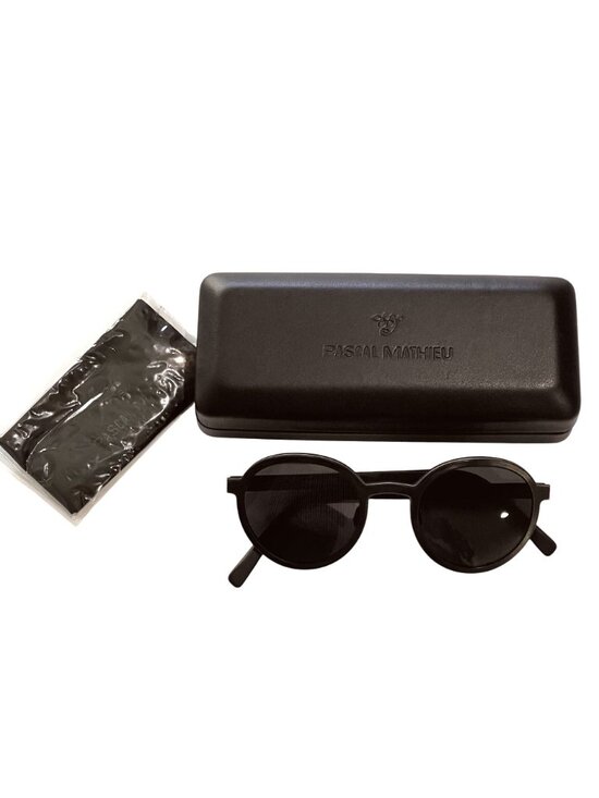 Pascal Mathieu Sesame Sunglasses in Noir & Space Grey main image 6